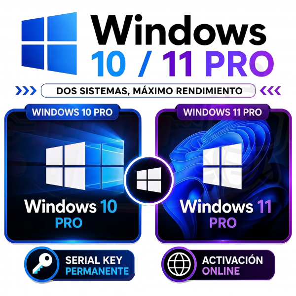 Licencia Windows 10, 11 Pro Clave Original Serial Key (5 Pc)