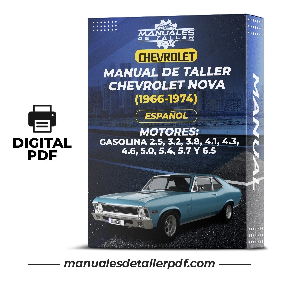 D_856758-MLC50668018728_072022-F.jpg Manual De Taller Chevrolet Nova (1966-1974) Español - Image 1