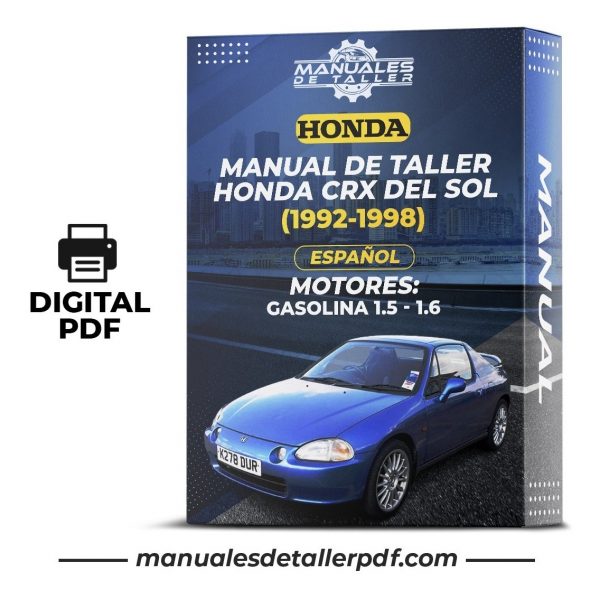 Manual De Taller Honda Crx Del Sol (1992-1998) Español