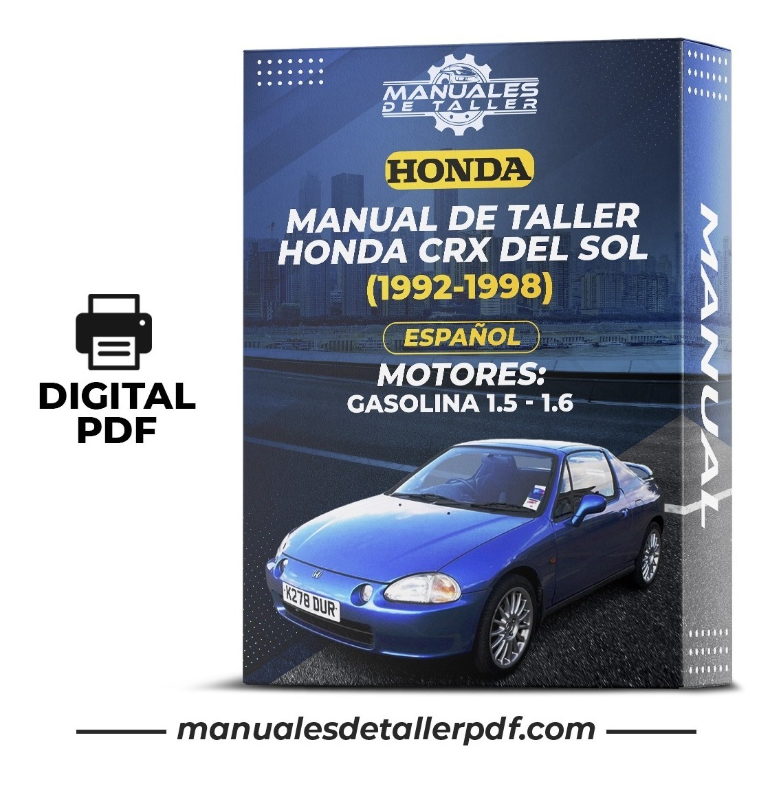D_918863-MLC50744937736_072022-F.jpg Manual De Taller Honda Crx Del Sol (1992-1998) Español - Image 1