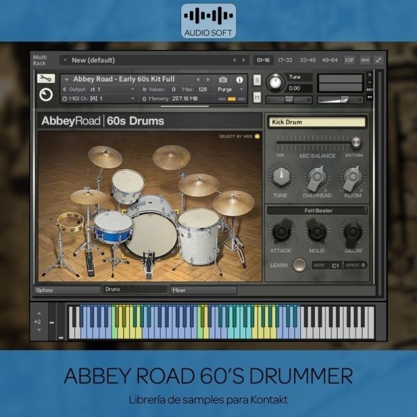 Librerias Kontakt - Abbey Road 60s Drums