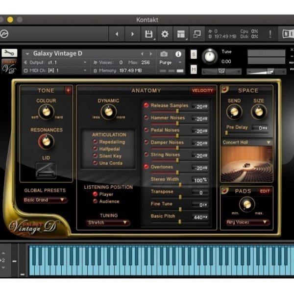 Librerias Kontakt - Galaxy Vintage D Piano