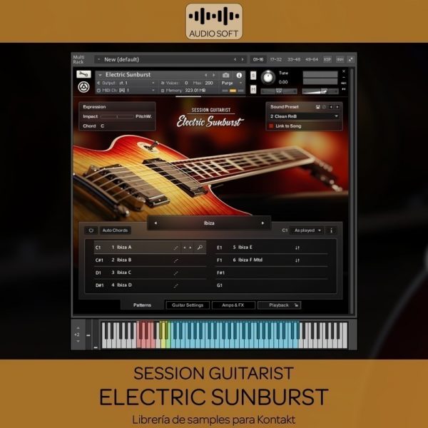 Librerias Kontakt - Session Guitarist Electric Sunburst