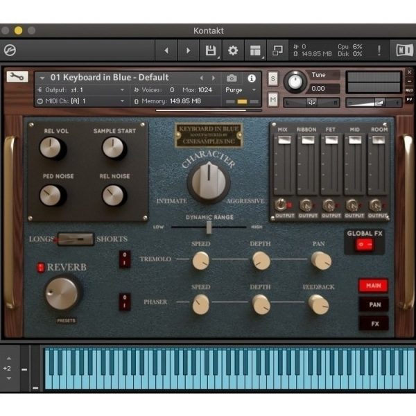 Cinesamples Keyboard In Blue - Samples Kontakt
