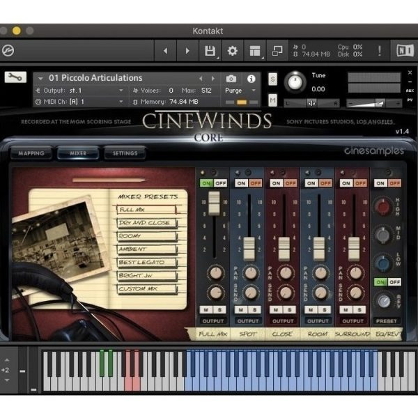 Cinesamples Cinewinds Core - Samples Kontakt