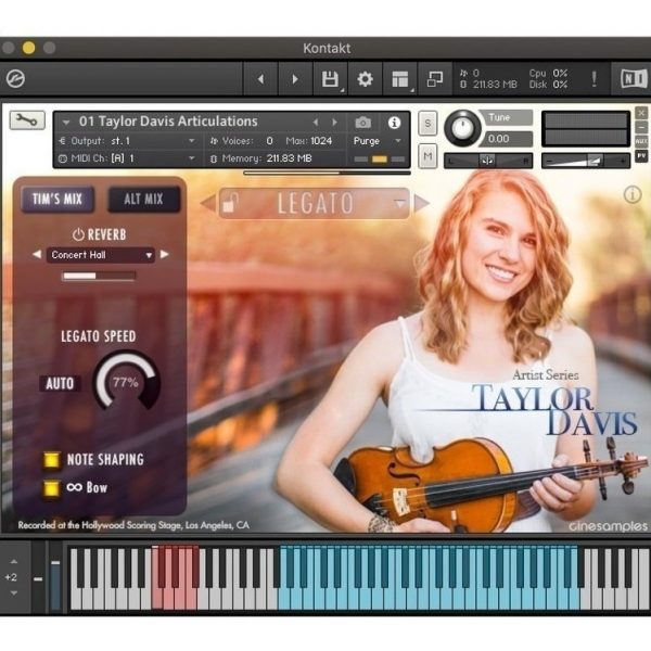 Cinesamples Artist Series Taylor Davis - Samples Kontakt