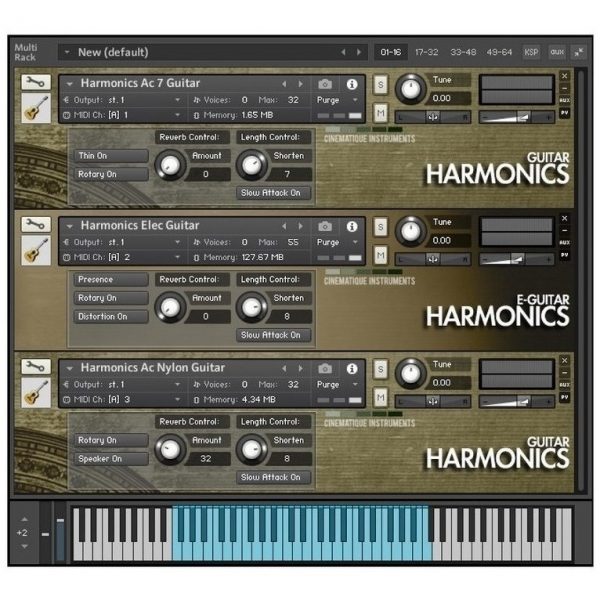 Cinematique Instruments Guitar Harmonics - Samples Kontakt