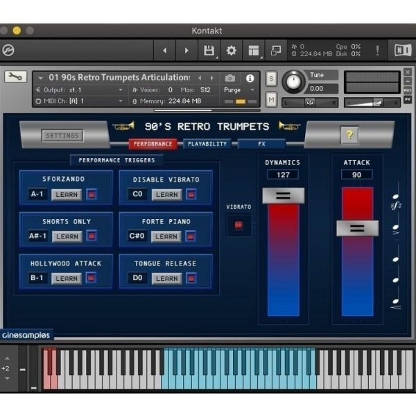Cinesamples 90s Retro Trumpets - Samples Kontakt