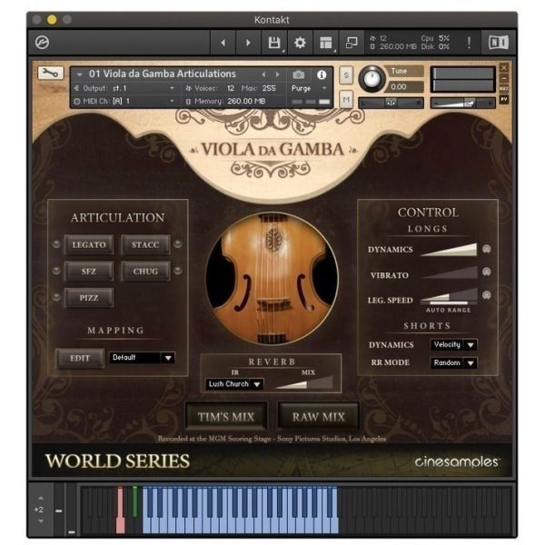 Cinesamples World Series Viola Da Gamba - Samples Kontakt