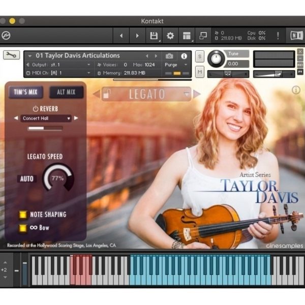 Librerias Kontakt - Cinesamples Artist Series Taylor Davis