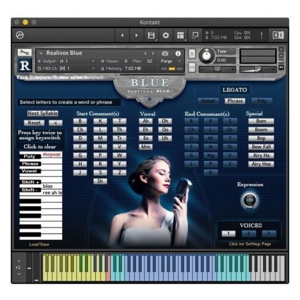 Realitone Realivox Blue - Samples Kontakt
