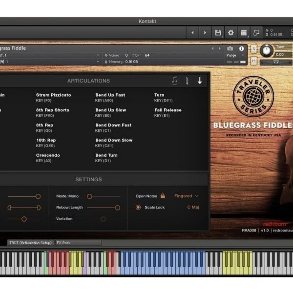 Red Room Audio Traveler Series Bluegrass Fiddle - Kontakt