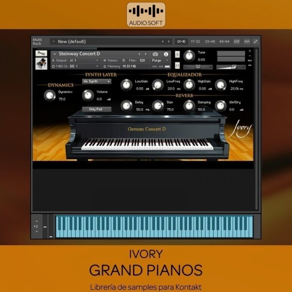Librerias Kontakt - Synthogy Ivory Grand Pianos