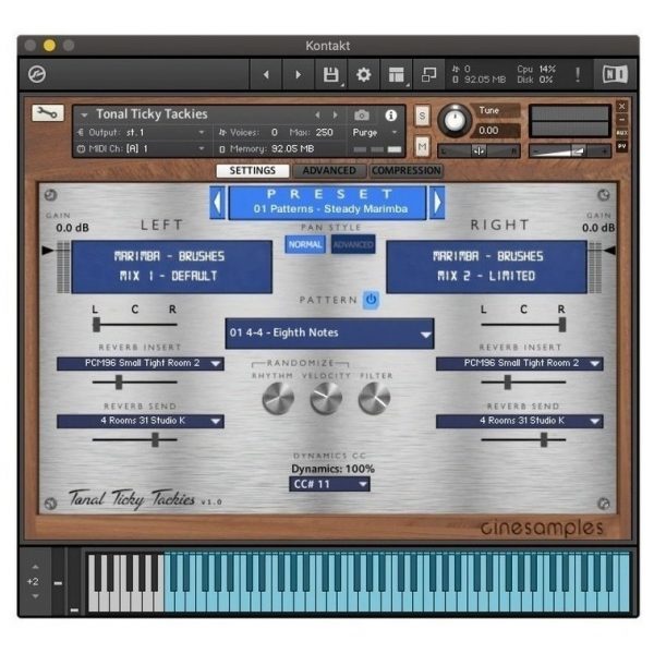 Cinesamples Tonal Ticky Tackies - Samples Kontakt