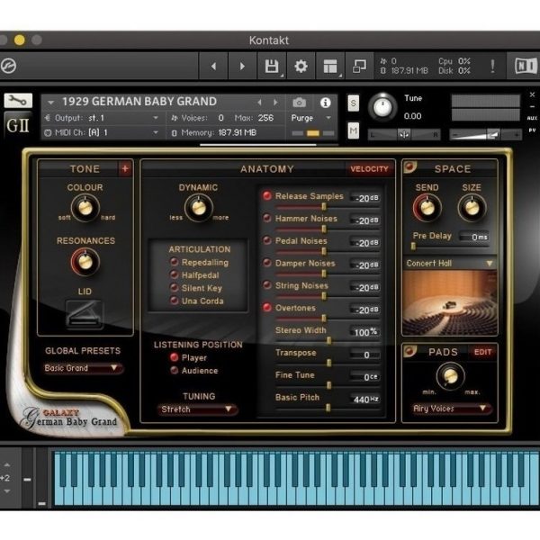 Galaxy German Baby Grand Piano - Samples Kontakt