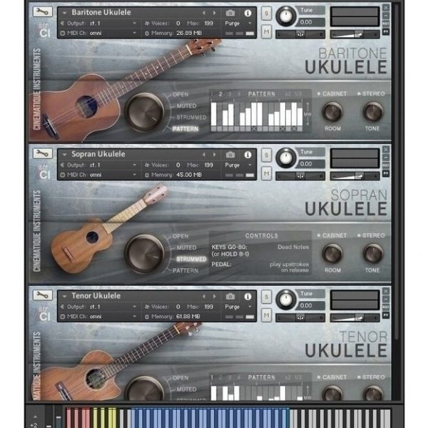 Cinematique Instruments Ukulele Trio - Samples Kontakt