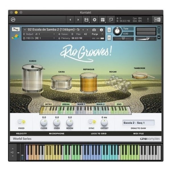 Cinesamples Rio Grooves - Samples Kontakt