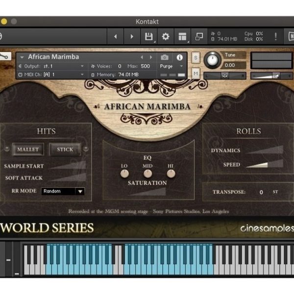 Cinesamples World Series African Marimba And Udu - Kontakt