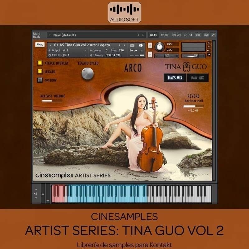 D_910636-MLC48296687694_112021-F.jpg Librerias Kontakt - Cinesamples Artist Series Tina Guo Vol 2 - Image 1