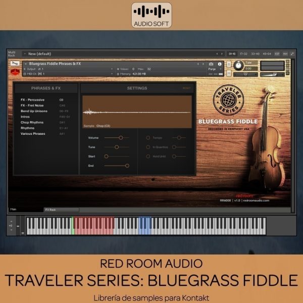 Red Room Audio Traveler Series Bluegrass Fiddle Para Kontakt