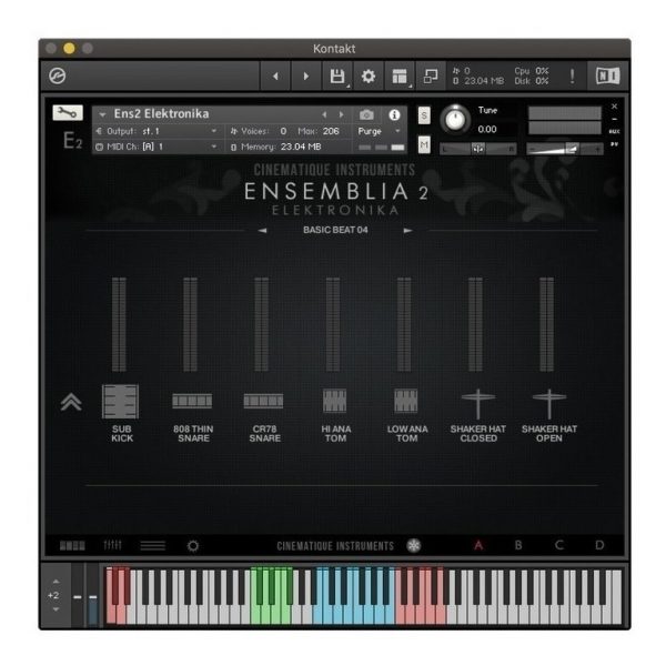 Cinematique Instruments Ensemblia 2 Elektronika - Kontakt