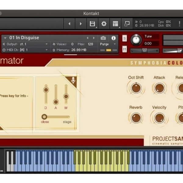 Projectsam Symphobia Colours Animator - Samples Kontakt
