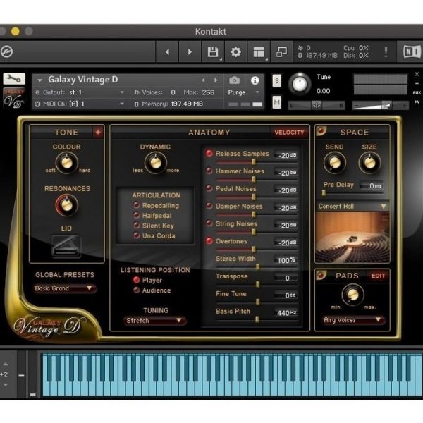 Galaxy Vintage D Piano - Samples Kontakt